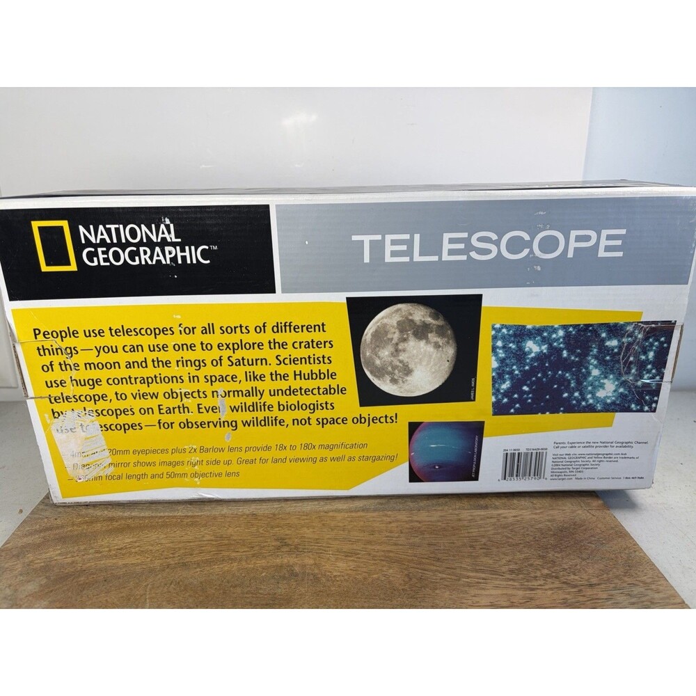 Telescope National Geographic Explorer 20mm Provides 18x To 180x Magnification - Picture 7 of 7